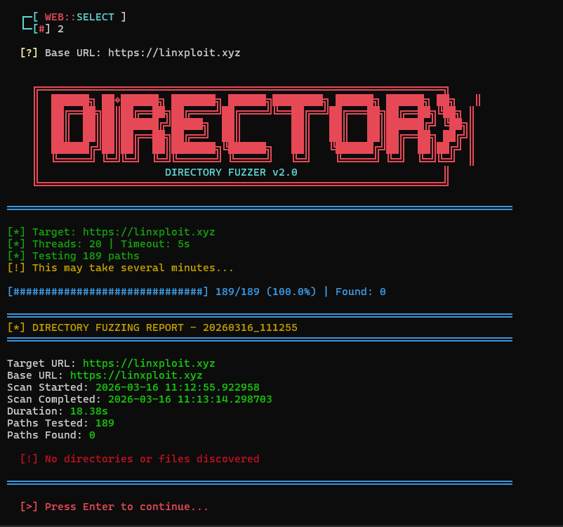 Directory Fuzzer