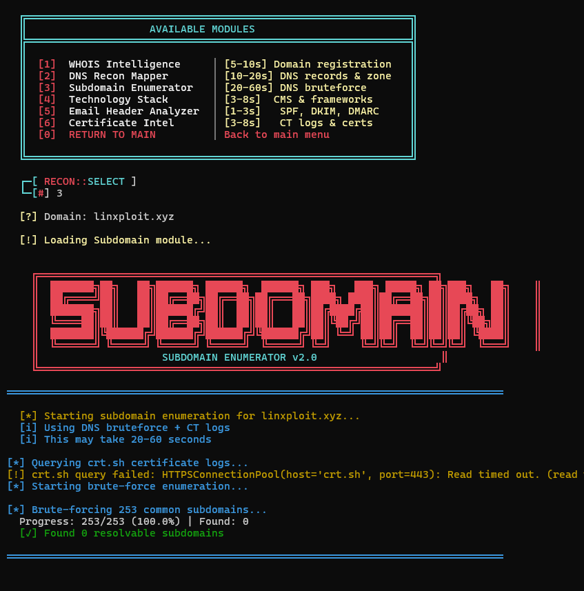 Subdomain Enumerator